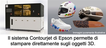 Epson annuncia CONTOURJET, il sistema di stampa Direct-to-Shape su oggetti tridimensionali